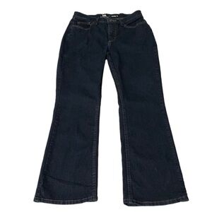 Lee Riders Bootcut Jeans, Size 10P, Dark Wash Blue Denim